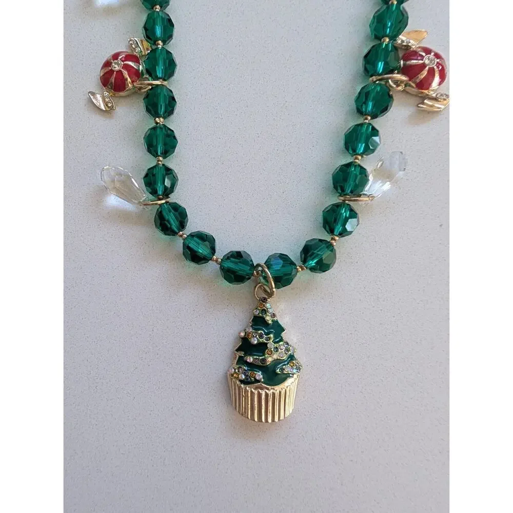NWT Anthropologie Icon Pearl Bag Charm Green